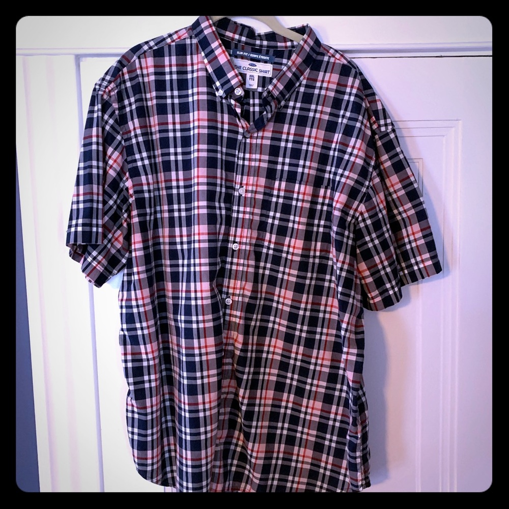 Old Navy - Red, Blue, & White - Button-down - XXL
